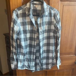 Gray &white flannel